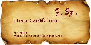Flora Szidónia névjegykártya